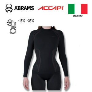 Термофутболка з довгим рукавом жіноча Accapi Polar Bear | Black/Gray