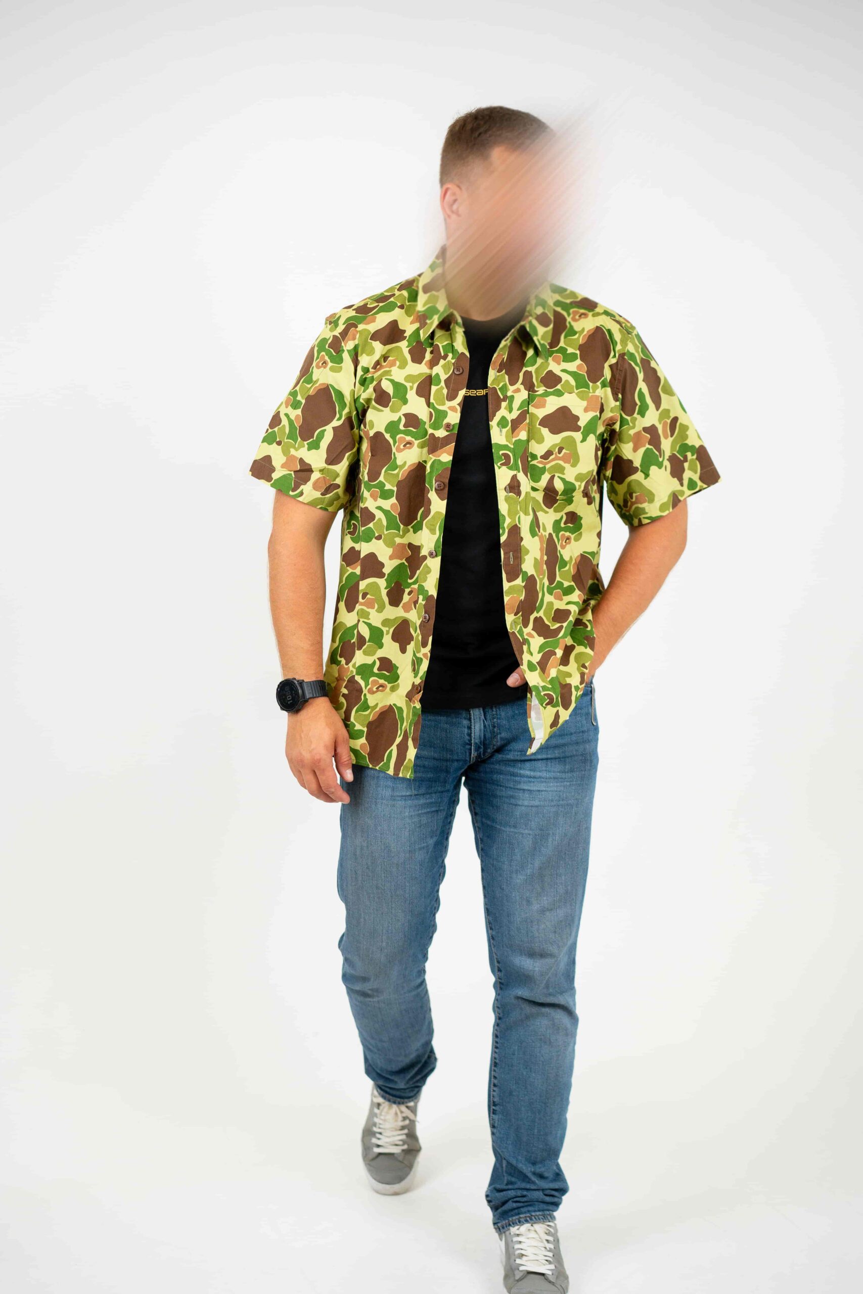 Zero Foxtrot ZF Surf Shirt | Frogskin Jungle PTO - Military
