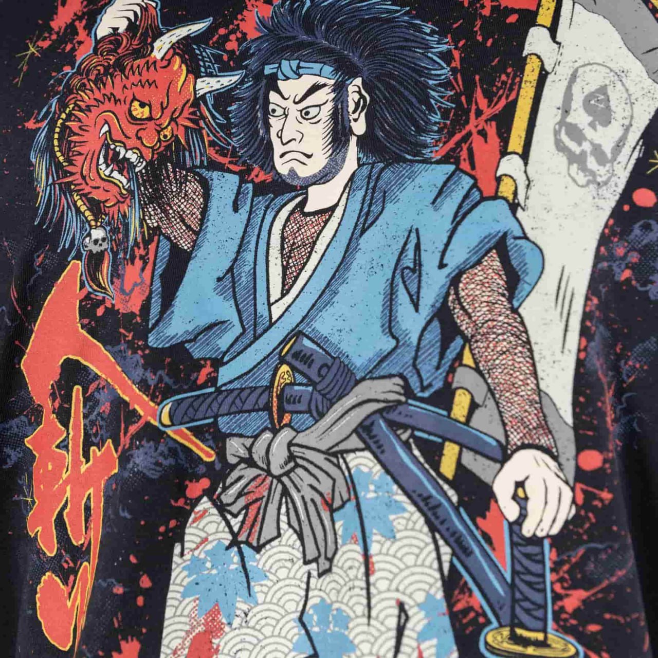 T-shirt Zero Foxtrot Namakubi Hitokiri Tee | Black - Military