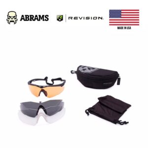 Окуляри захисні Revision StingerHawk 3 Lens Vermillion Kit | Black