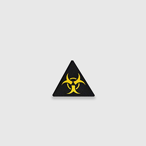 Патч Abrams Biohazard | Yellow Black