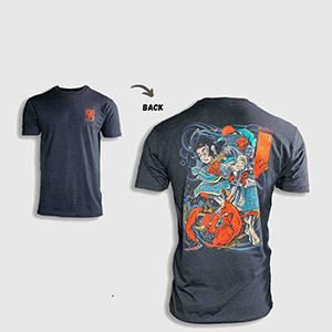 Футболка Zero Foxtrot Namakubi Tee | Charcoal