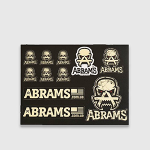 Стікер пак (набір наклейок) Abrams