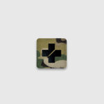 Патч Abrams Медичний Хрест Black | Multicam