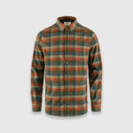 Сорочка FJALLRAVEN Lappland Stretch | Laurel Green/Autumn Leaf
