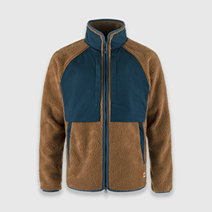Кофта фліс FJALLRAVEN Vardag Pile Jacket M | Deep Chestnut/Navy