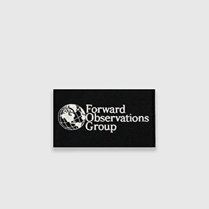 実物 Forward Observations Group ラージ パッチ Патч Forward Observations Group Corp 3*5 inch Patch | Black