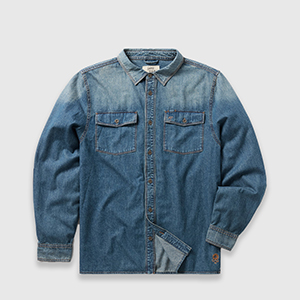 Сорочка Zero Foxtrot Denim Work Shirt | Medium Denim