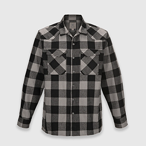 Сорочка фланелева Vertx Canyon Valley Flannel Long Sleeve Shirt | Marshland Grey Plaid