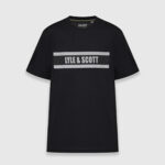 Футболка Lyle & Scott STRIPE LOGO GRAPHIC T-SHIRT | Black