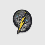 Патч Hoffmann Equipment Lightning Skull | Black