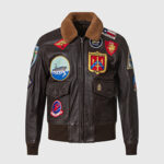 Куртка Cockpit USA "Movie Hero" ™ Top Gun Navy G-1 Jacket | Brown