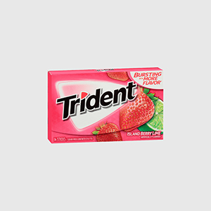 Жувальна гумка Trident Island Berry Lime – Полуниця і лайм