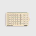 Трафарет Ecopybook Stencil (10 мм) of letters, characters and numbers (NATO) 228x150 mm