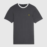 Футболка Lyle & Scott Ringer T-Shirt  | Gunmetal/ White