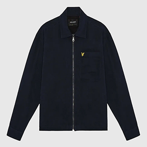 Куртка Lyle & Scott Enzyme Wash Zip Through Overshirt | Dark Navy