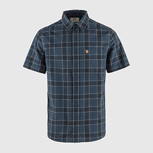 Сорочка FJALLRAVEN Ovik Travel Shirt SS | Indigo Blue/Dark Navy