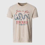Футболка Zero Foxtrot Get Stacked Tee | Cream