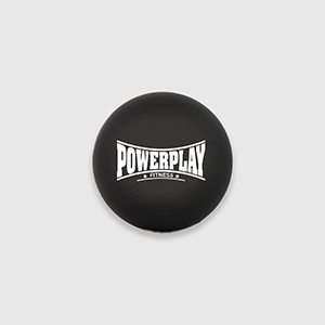 М’яч масажний  PowerPlay PP-4354 Silicone Lacrosse Ball (6.3см) | Black