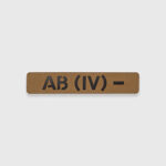 Патч Abrams Група Крові AB (IV) - Black | Coyote