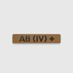Патч Abrams Група Крові AB (IV) + Black | Coyote