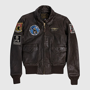 Куртка Cockpit USA USS Forrestal Carrier Pilot’s Vietnam Flight Jacket | Brown