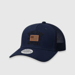 Кепка Nine Line Roadie Trucker Hat Leather Flag Collection | Navy