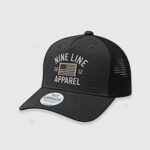 Кепка Nine Line Roadie Trucker Hat Leather Flag Collection | Dark Grey